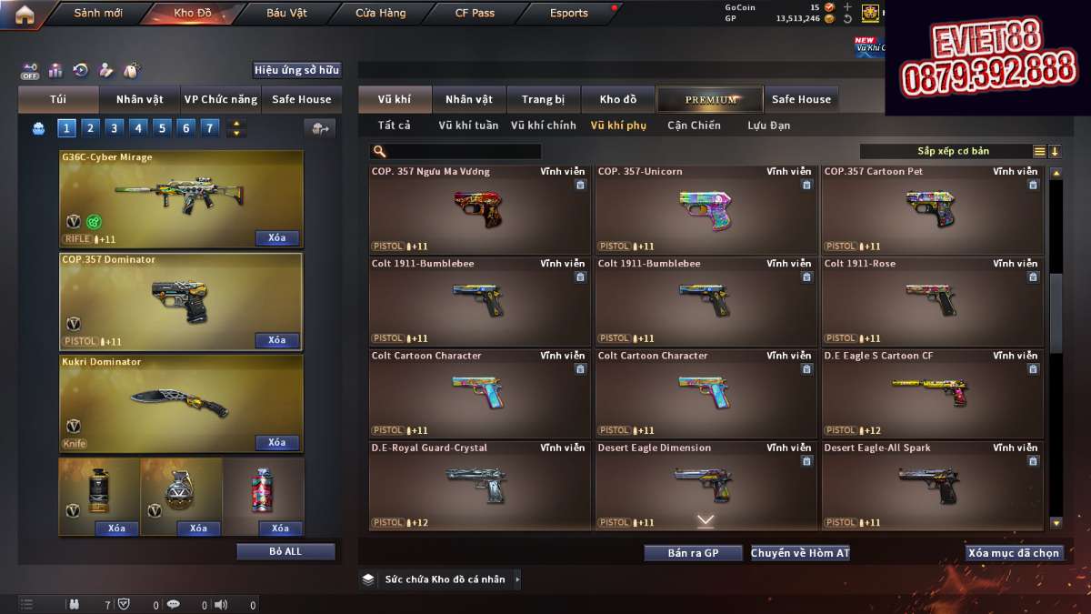 shop acc cf uy tin gia re